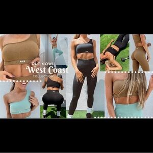 Black Ribbed PWR Leggings